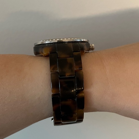 Fossil Stella multifunction tortoise acrylic watch - Picture 4 of 5
